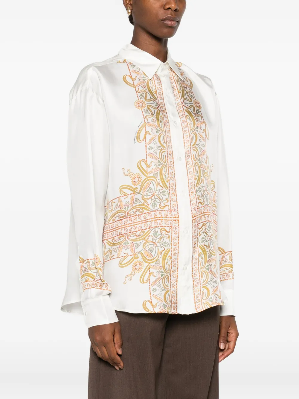 Pierre-Louis Mascia Blouse met paisley-print Wit