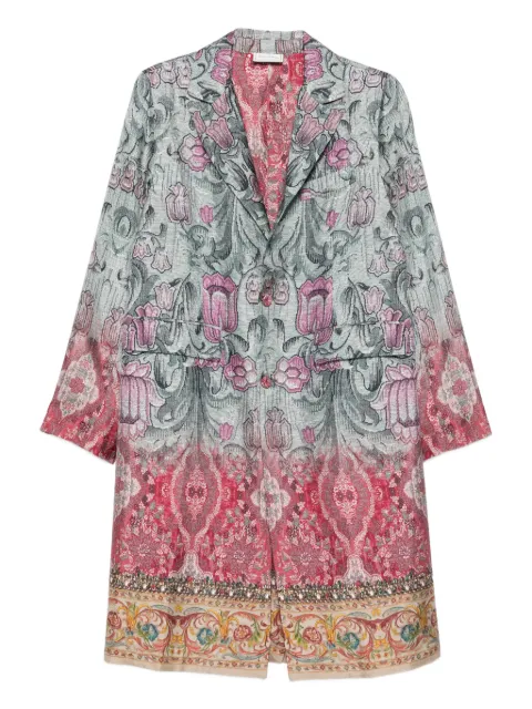 Pierre-Louis Mascia floral-pattern embellished coat