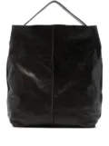 SOMMET leather top-handle shoulder bag - Brown