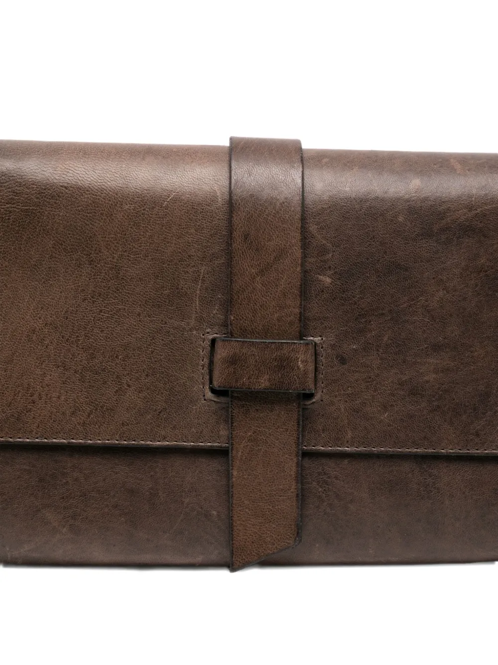 Sommet Leather Satchel Bag In Brown