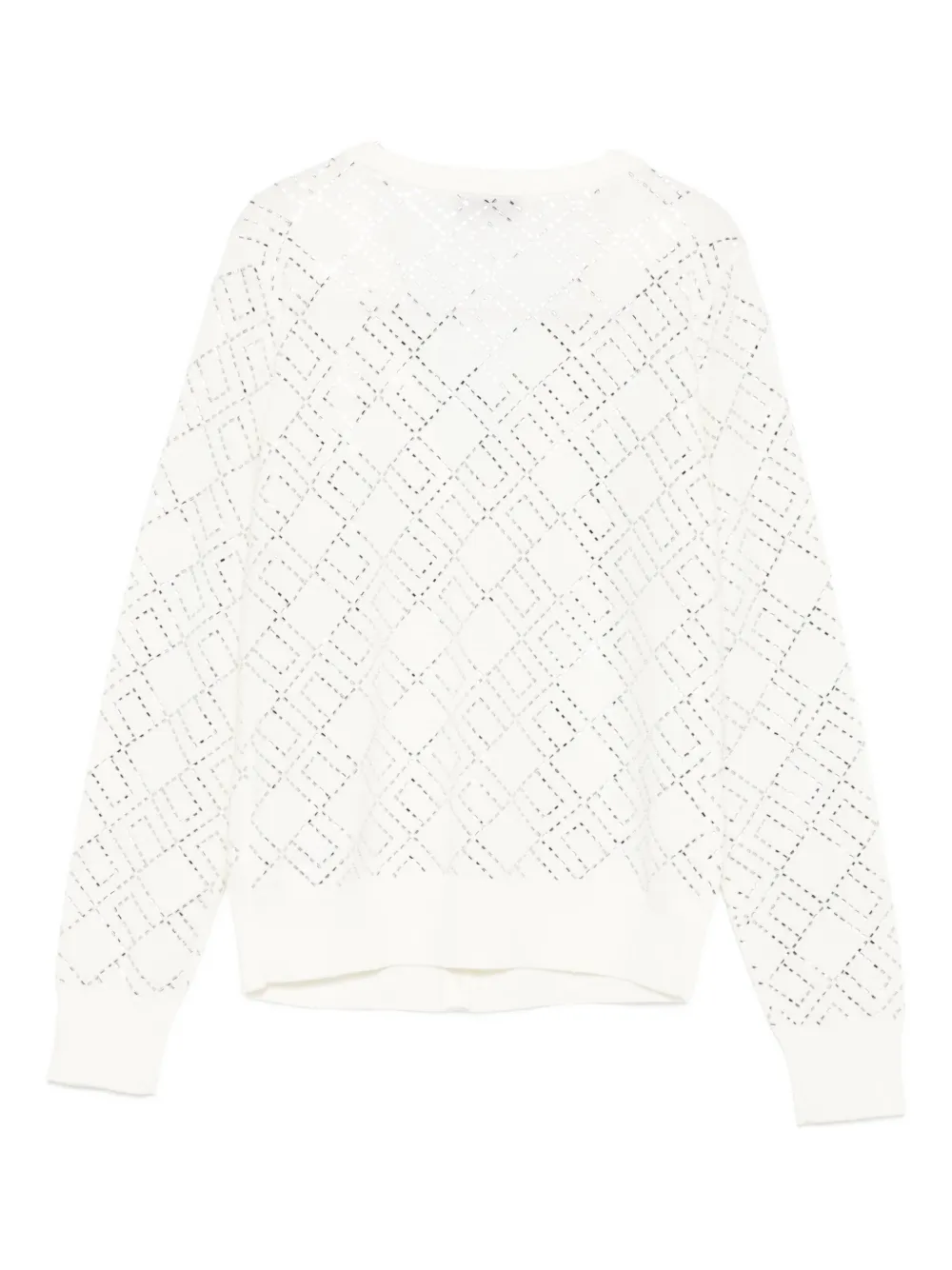 Elisabetta Franchi Vest met geometrisch patroon Beige