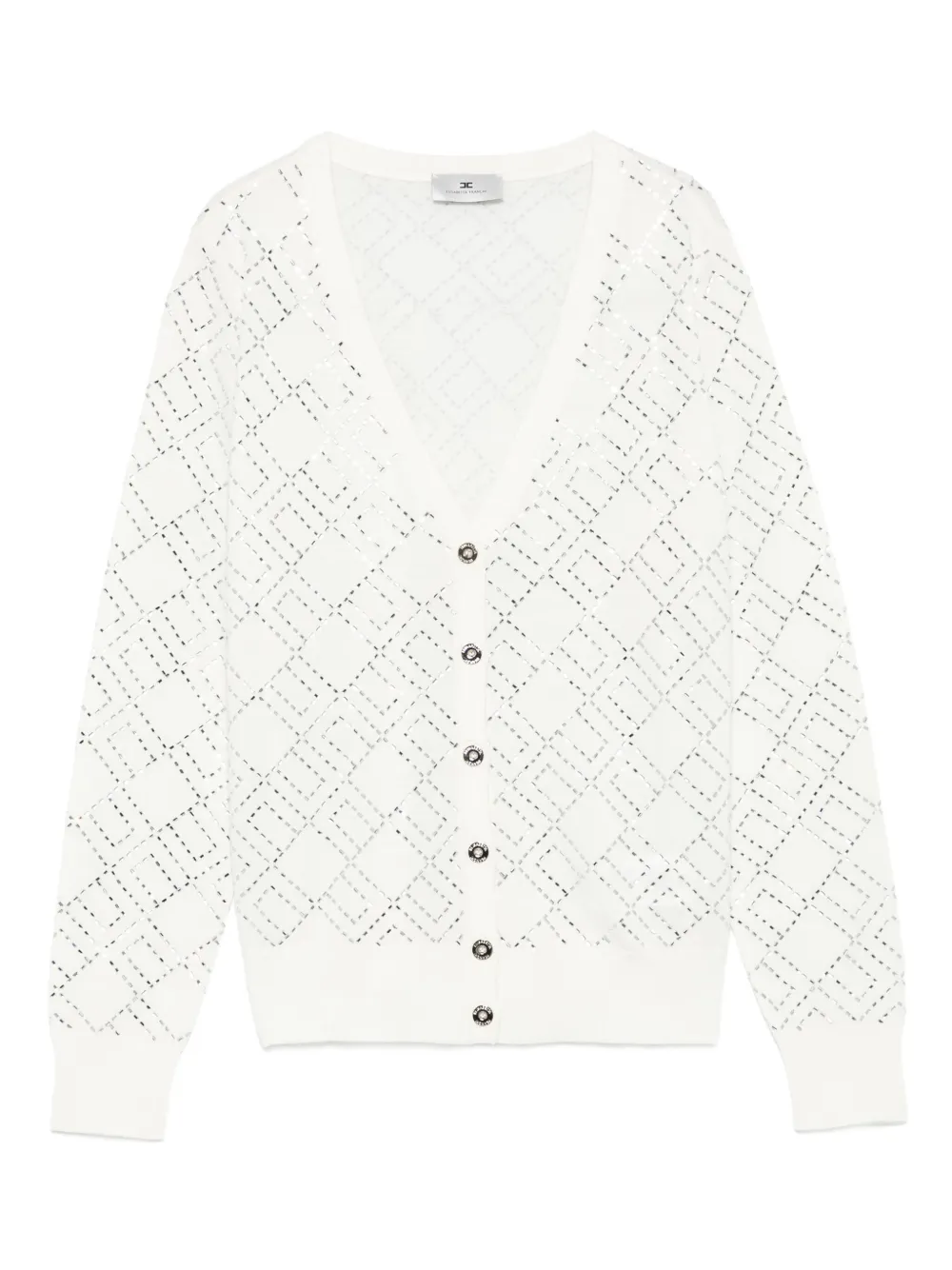 Elisabetta Franchi Vest met geometrisch patroon Beige