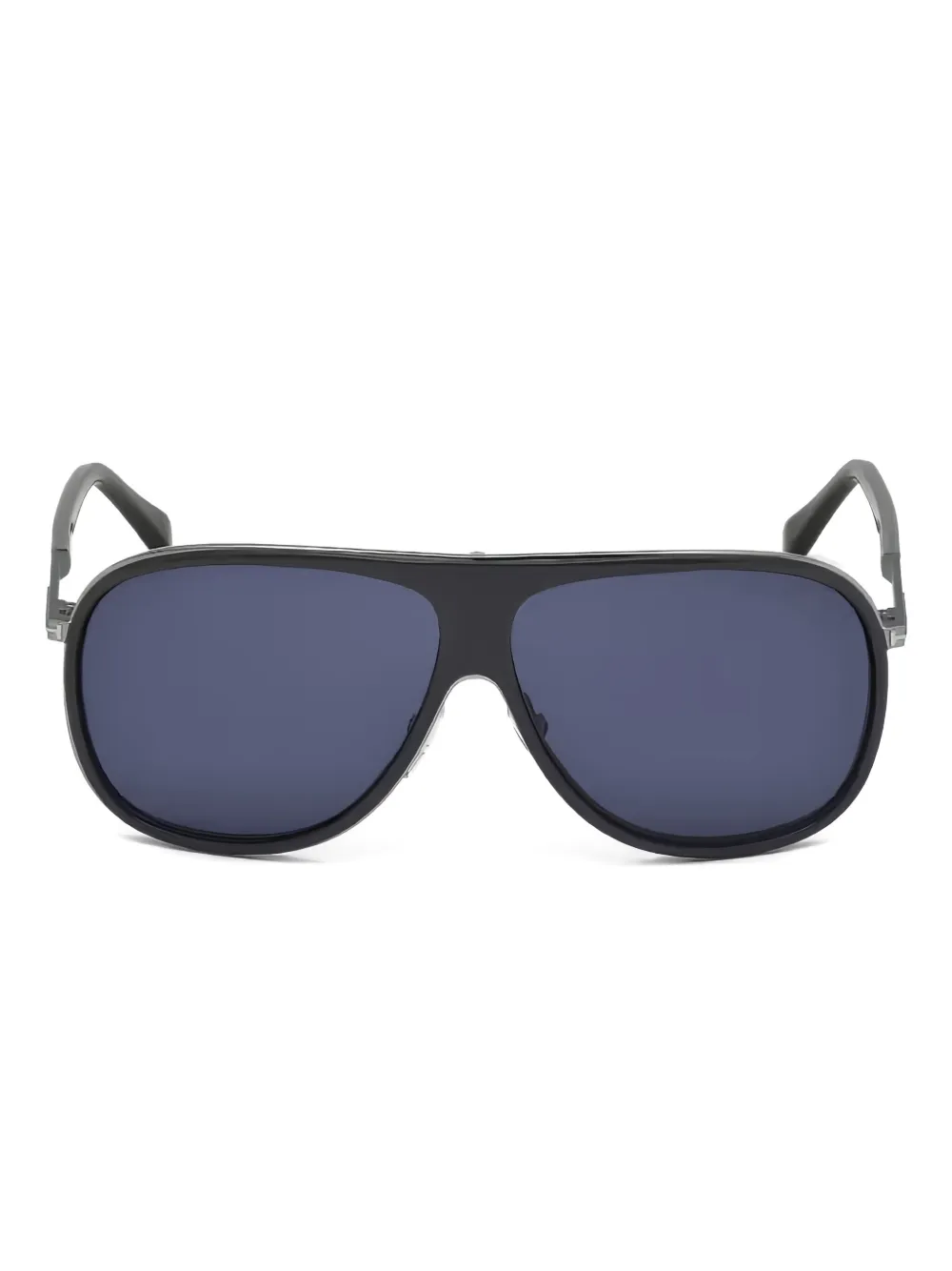 TOM FORD Eyewear full-rim curved sunglasses Zwart