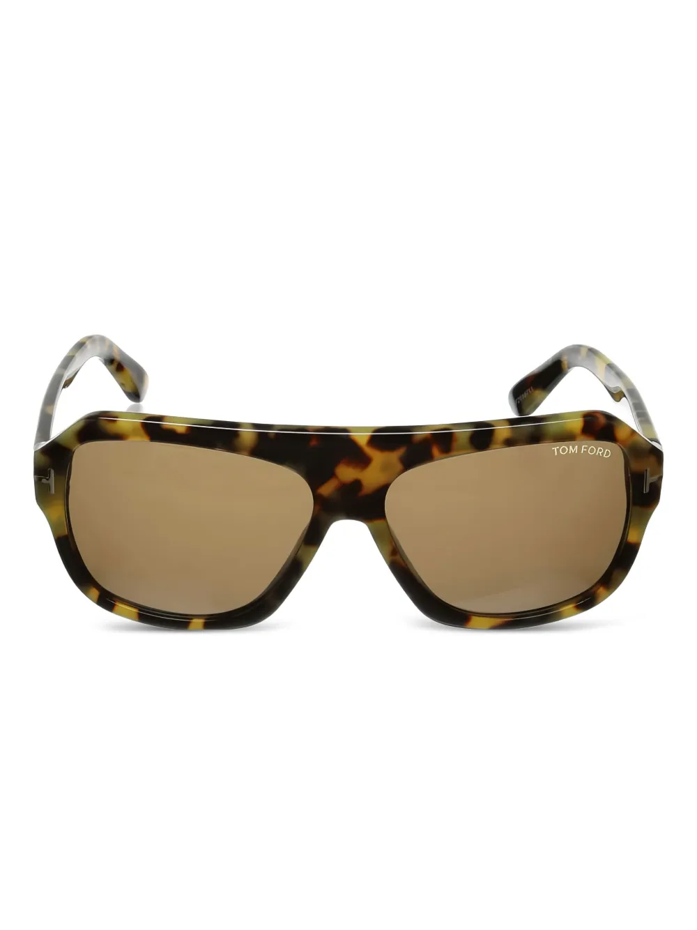 TOM FORD Eyewear Zonnebril met schildpadschild-design Bruin