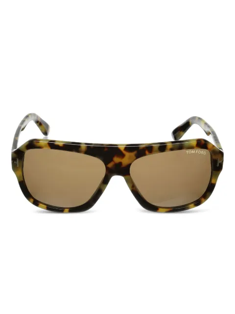 TOM FORD Eyewear lentes de sol con armazón estilo carey