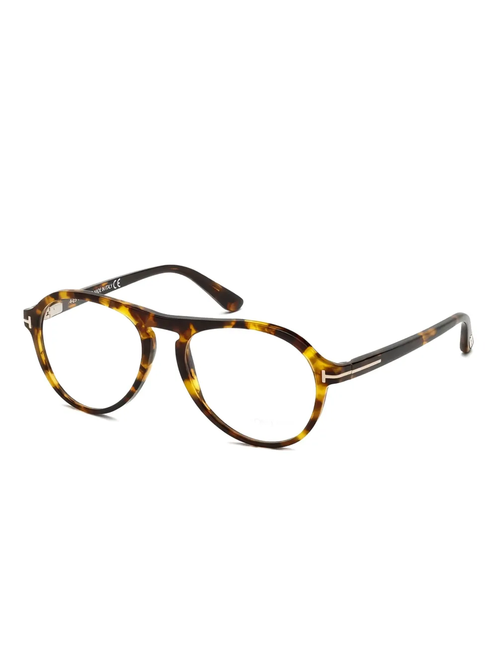 TOM FORD Bril met schildpadschild design Bruin