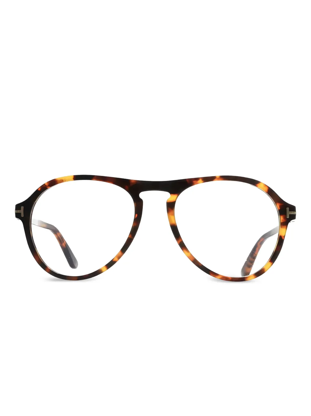 TOM FORD Bril met schildpadschild design Bruin