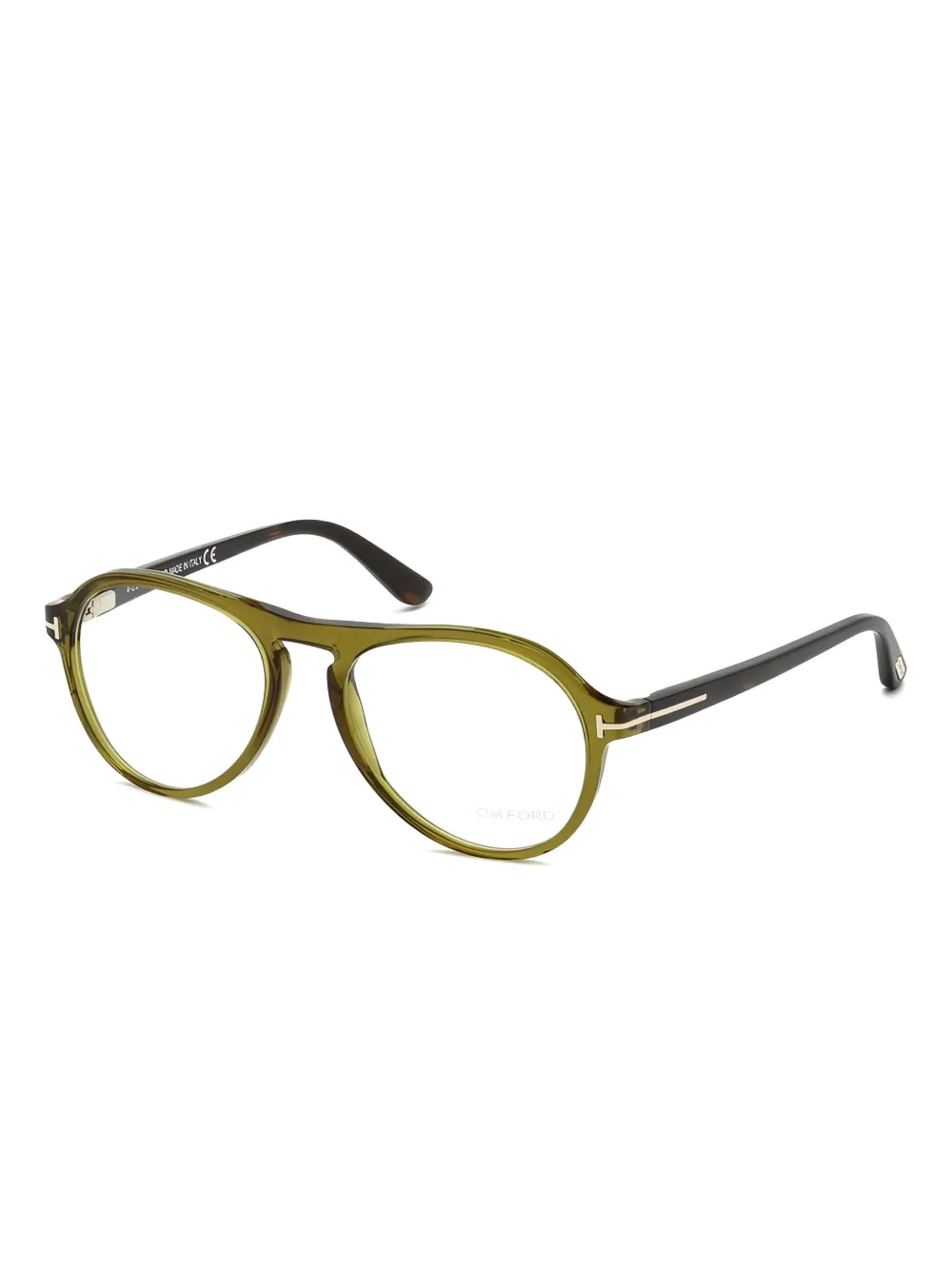 TOM FORD Bril met piloten montuur en montuur Groen