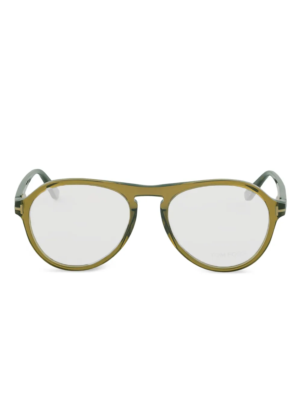 TOM FORD Bril met piloten montuur en montuur Groen