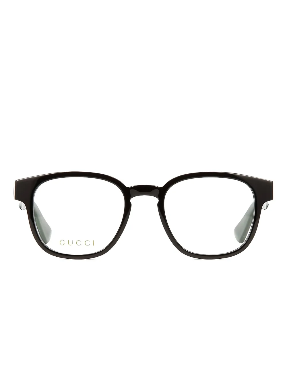 Gucci Eyewear Bril met rond montuur Zwart