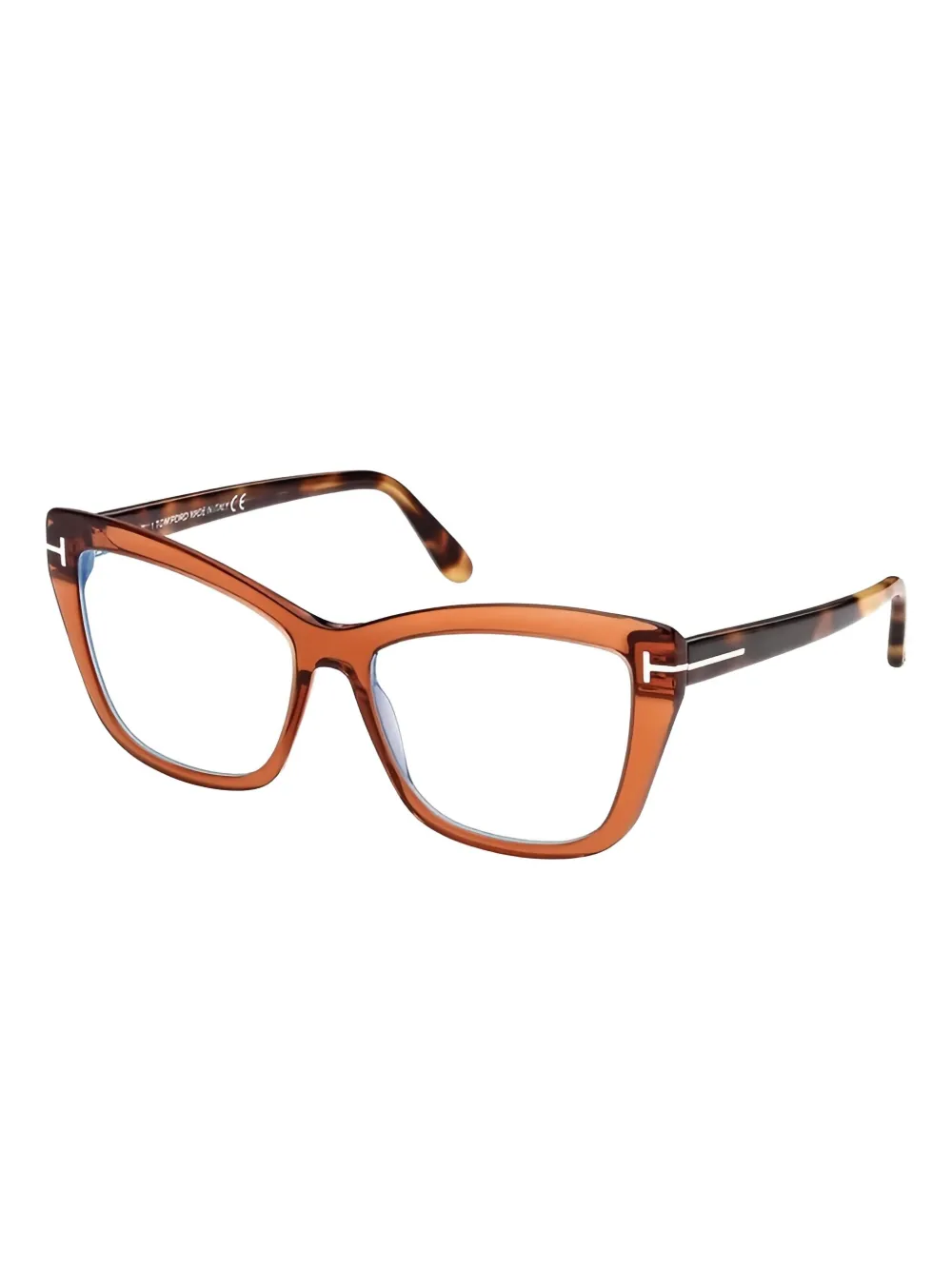 TOM FORD Bril met cat-eye montuur Bruin