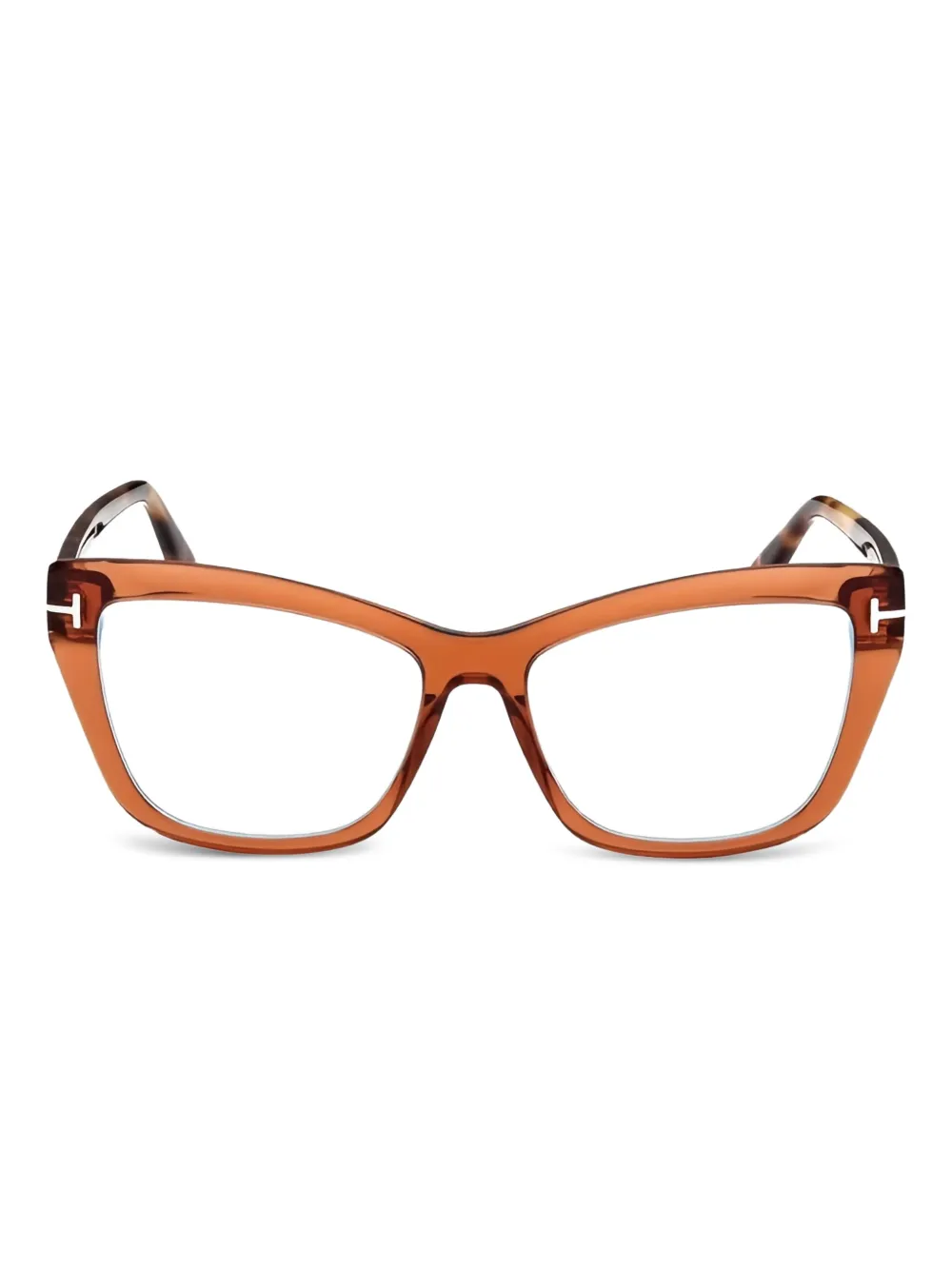 Tom Ford Cat-eye Glasses In Brown