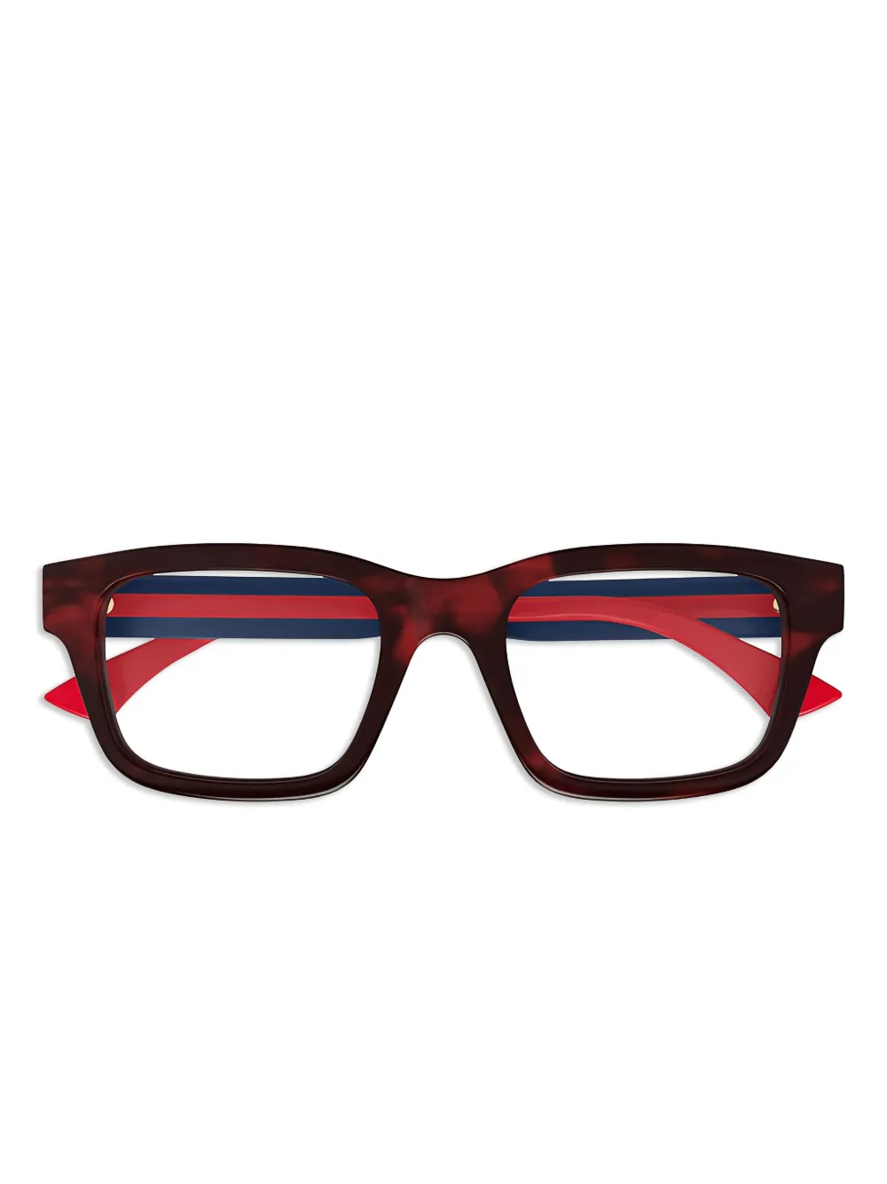 Gucci Eyewear Bril met vierkant montuur Blauw