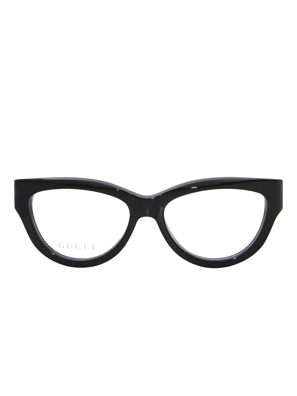 Gucci Eyewear Gucci Eyeglasses Square Full Rim Black Nude Frame and Clear Demo Lenses Lens GG1665O008