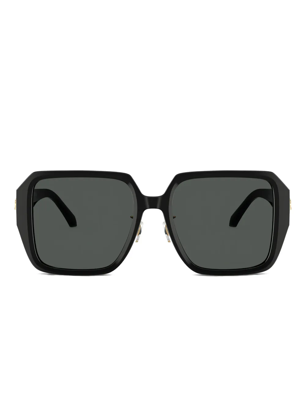 Versace Eyewear Versace Sunglasses Square Full Rim Black Frame and Dark Grey Lens VE4472DGB1 87