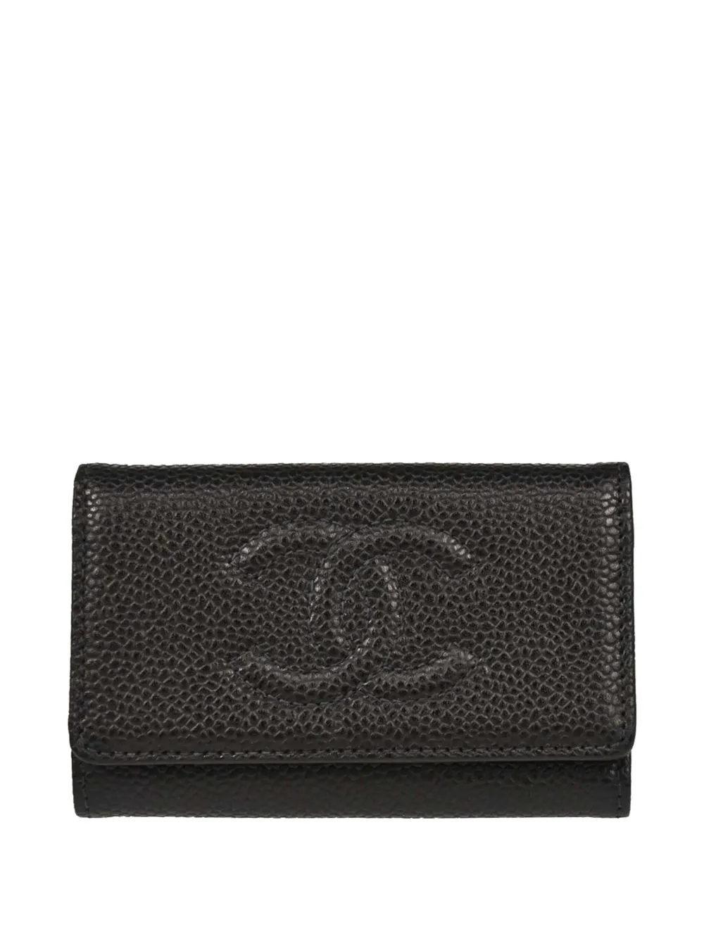 CHANEL Pre-Owned 2000 キャビアレザーキーケース | ブラック | Image 1
