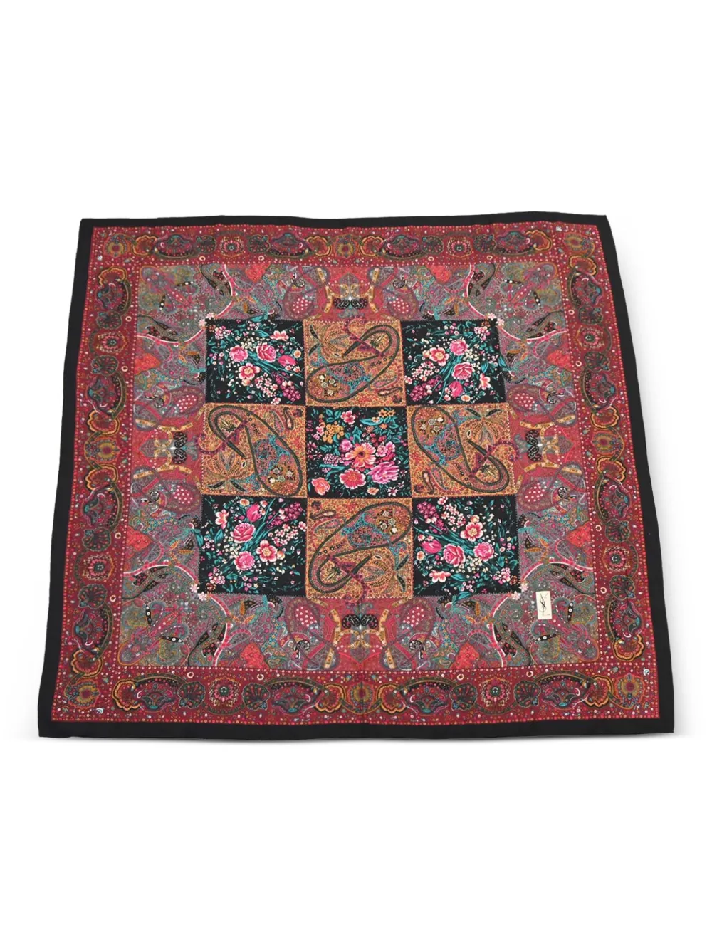 1990-2000s paisley-print scarf