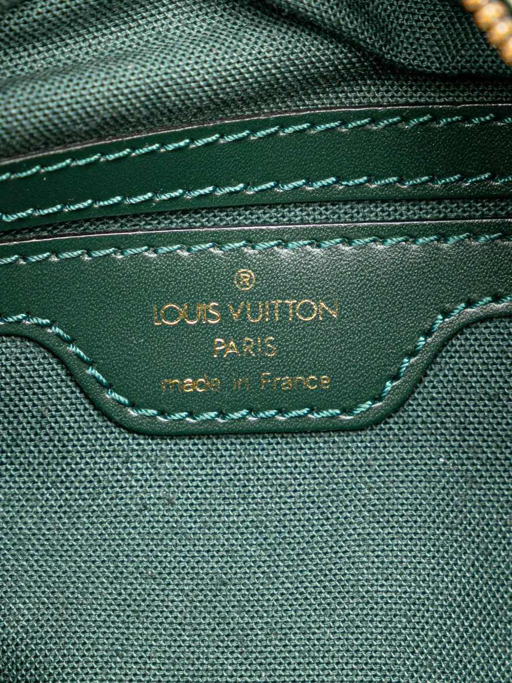 Pre-owned Louis Vuitton 1999 Taiga Reporter Pm Crossbody Bag In Green