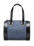 Bvlgari Pre-Owned 20th Century Logomania Denim Cylinder handbag - Blue