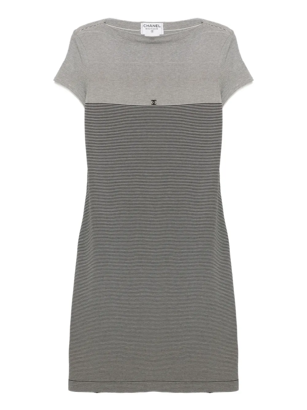 CHANEL Pre-Owned Abito a maniche corte 1997 - Nero