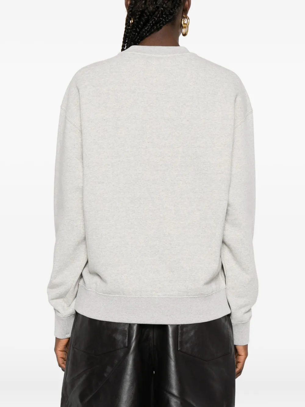 JIL SANDER+ Sweater met geborduurd logo Grijs