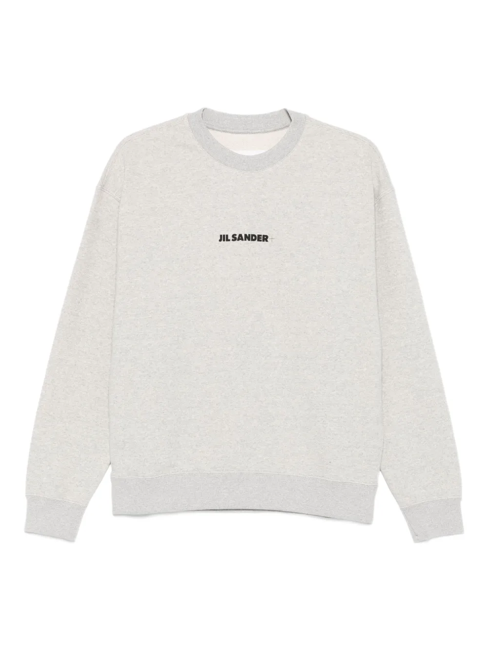 JIL SANDER+ logo-embroidered cotton sweatshirt | Grey | Image 1
