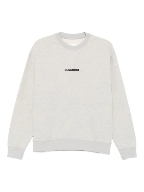 JIL SANDER+ logo-embroidered cotton sweatshirt
