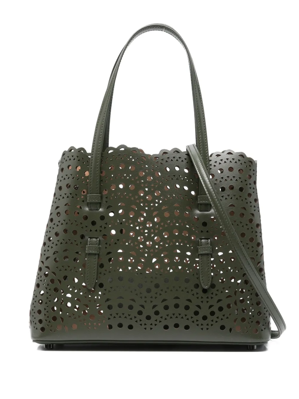 Alaïa Mina 25 leather tote bag | Green | Image 1