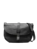 SOMMET leather flap-closure shoulder bag - Black
