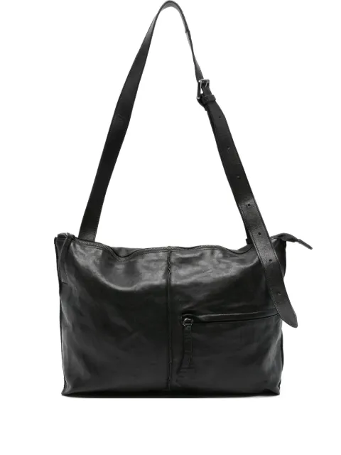 SOMMET zip-fastening leather shoulder bag