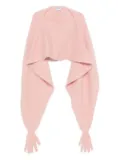 Moschino alpaca wool glove-detail jacket - Pink