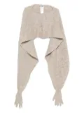 Moschino brushed-finish cape - Neutrals