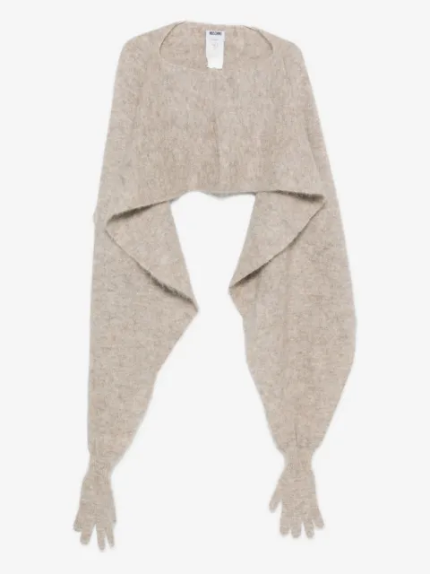 Moschino capa con acabado cepillado