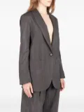 Société Anonyme pinstripe single-breasted blazer - Grey