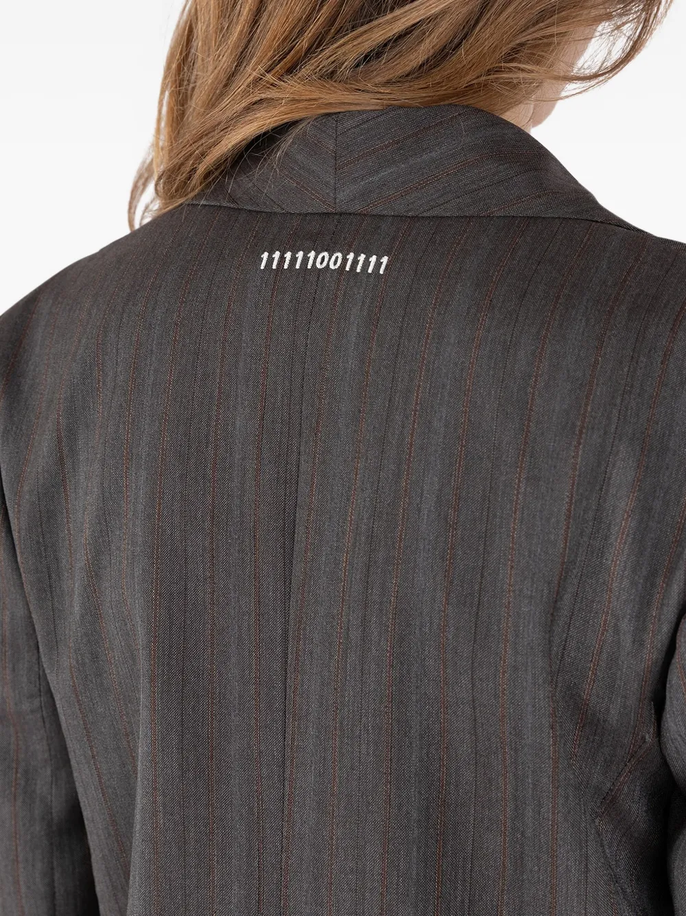 Société Anonyme pinstripe single-breasted blazer Grijs