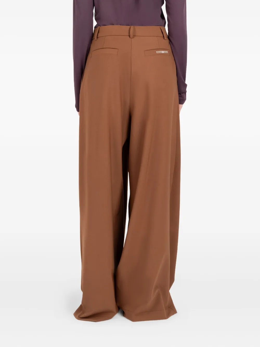 Société Anonyme pleated-front trousers Bruin