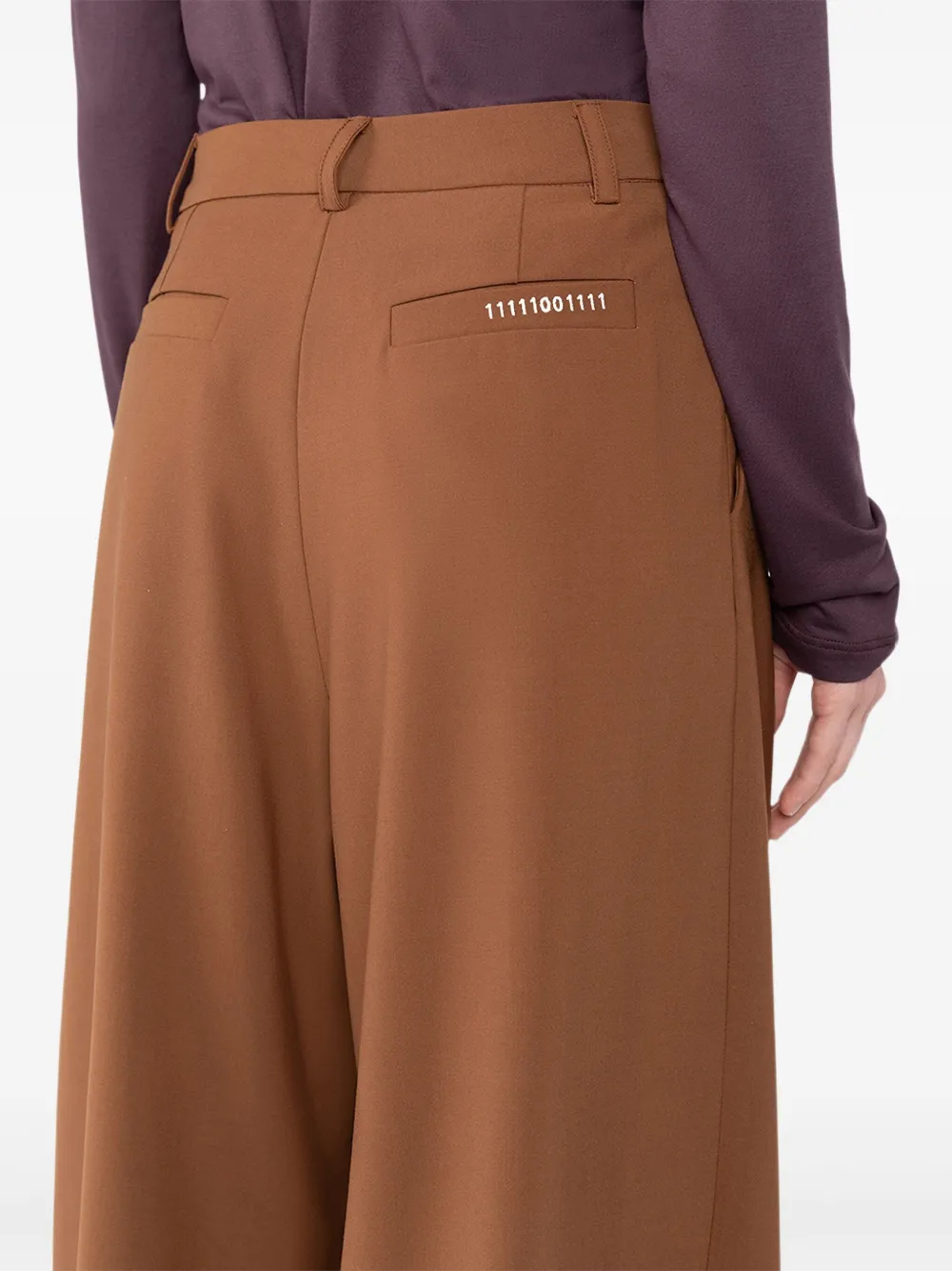Société Anonyme pleated-front trousers Bruin