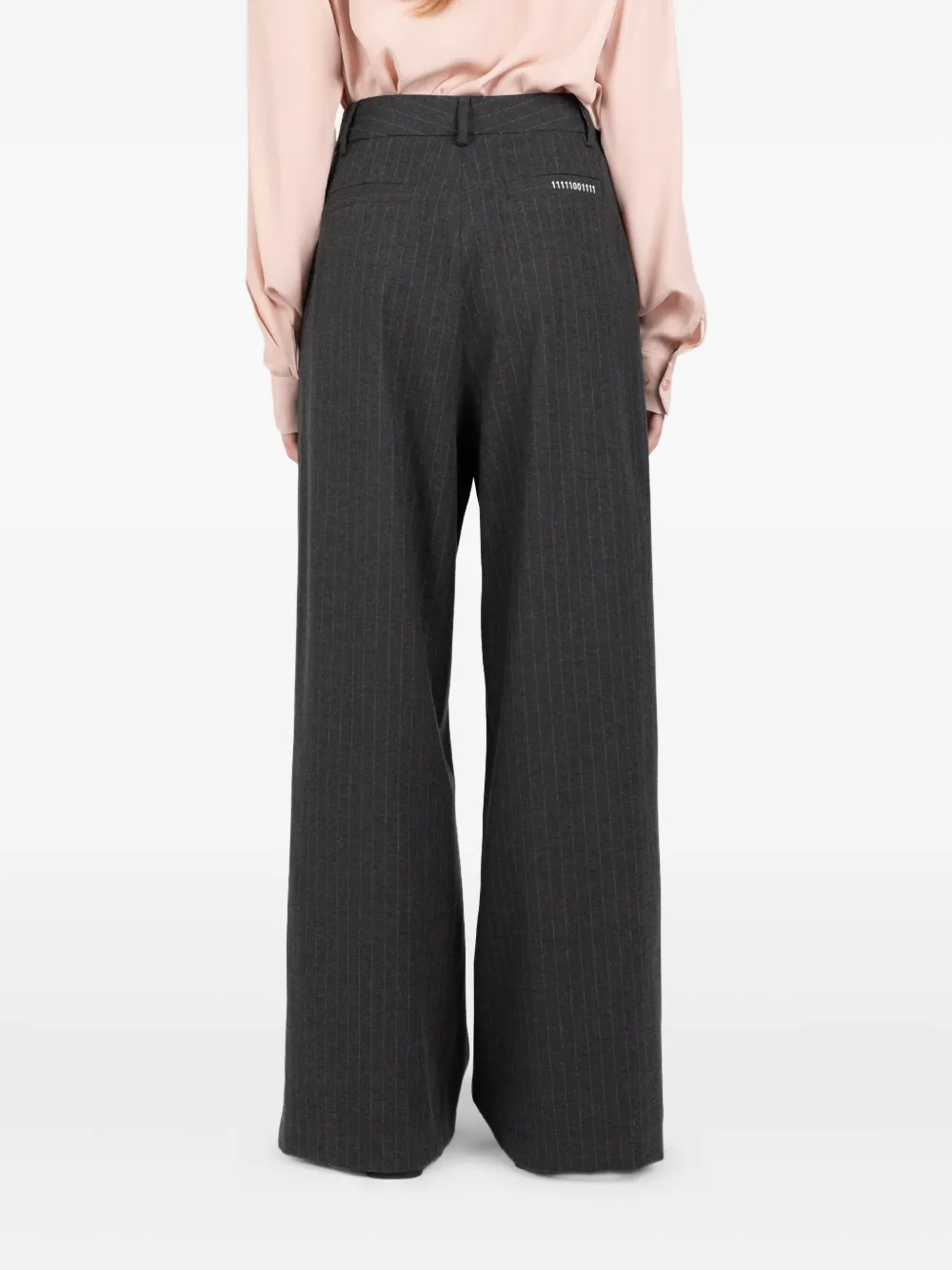 Société Anonyme pinstripe pleated trousers Grijs