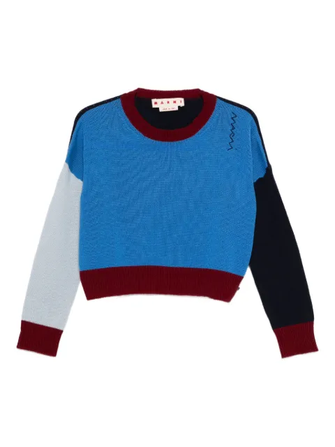 Marni colour-block cashmere sweater