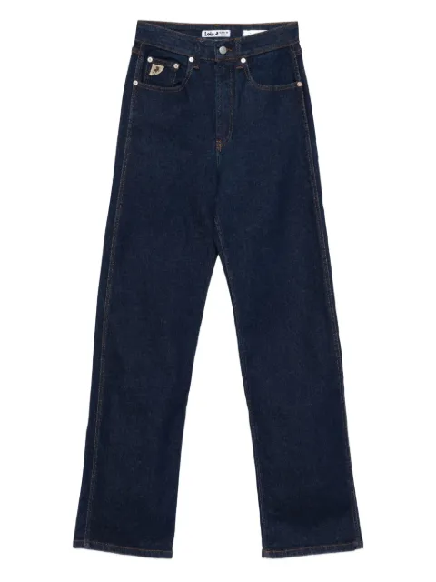 LOIS JEANS  logo-plaque straight-leg jeans