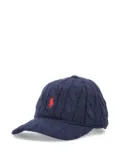 Polo Ralph Lauren cable-knit baseball cap - Blue