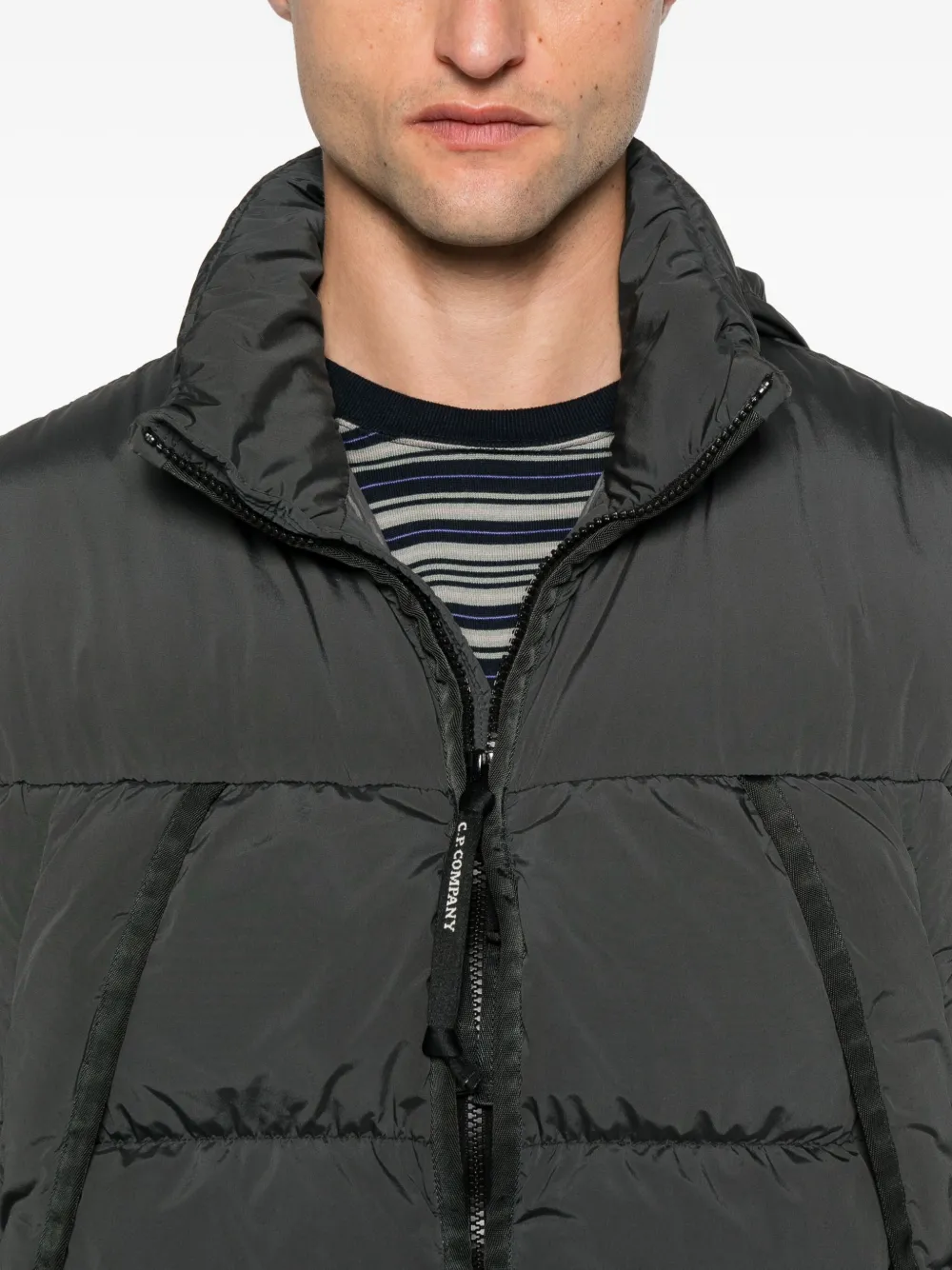 C.P. Company quilted puffer jacket Grijs