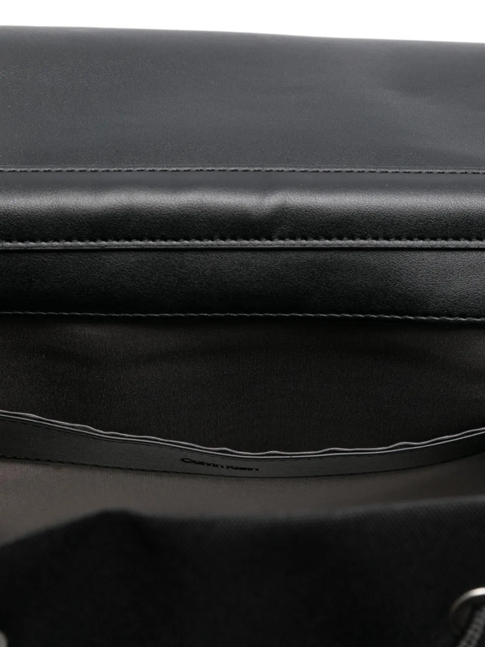 Calvin Klein Flap-pocket Backpack In Black