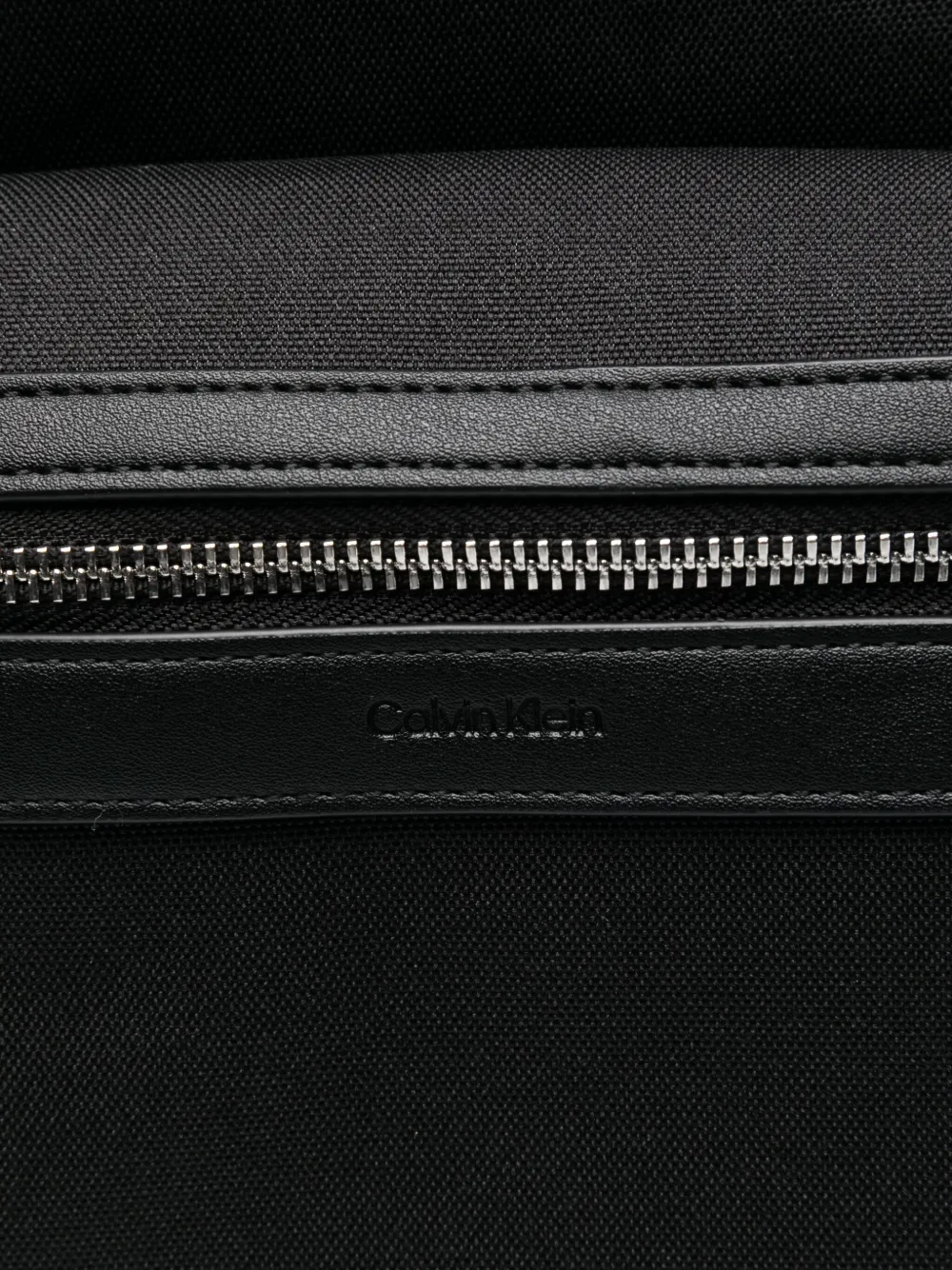 Calvin Klein Flap-pocket Backpack In Black