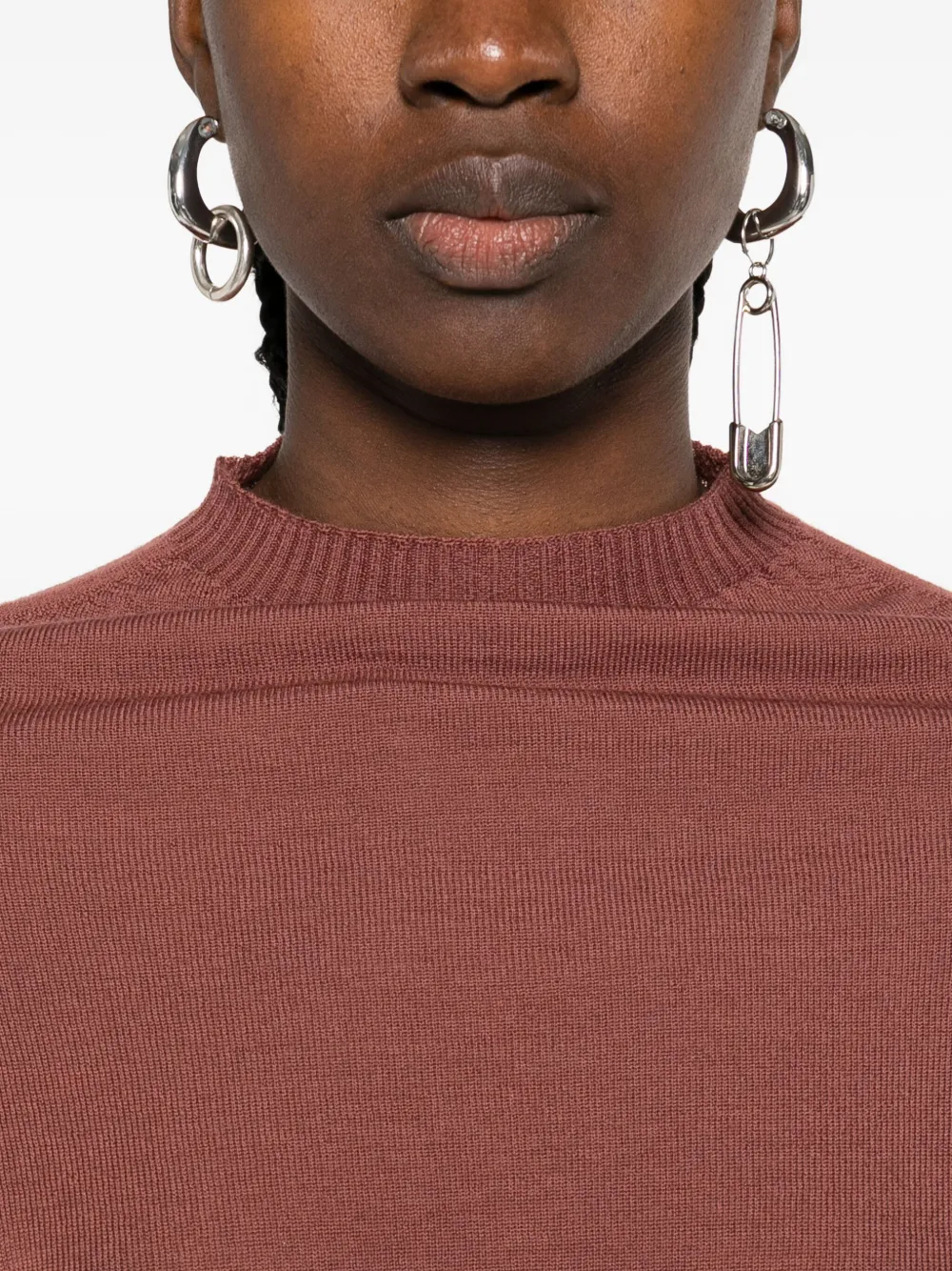 Rick Owens Top met hoge hals Roze