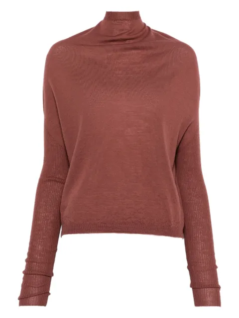 Rick Owens high-neck ribbed top