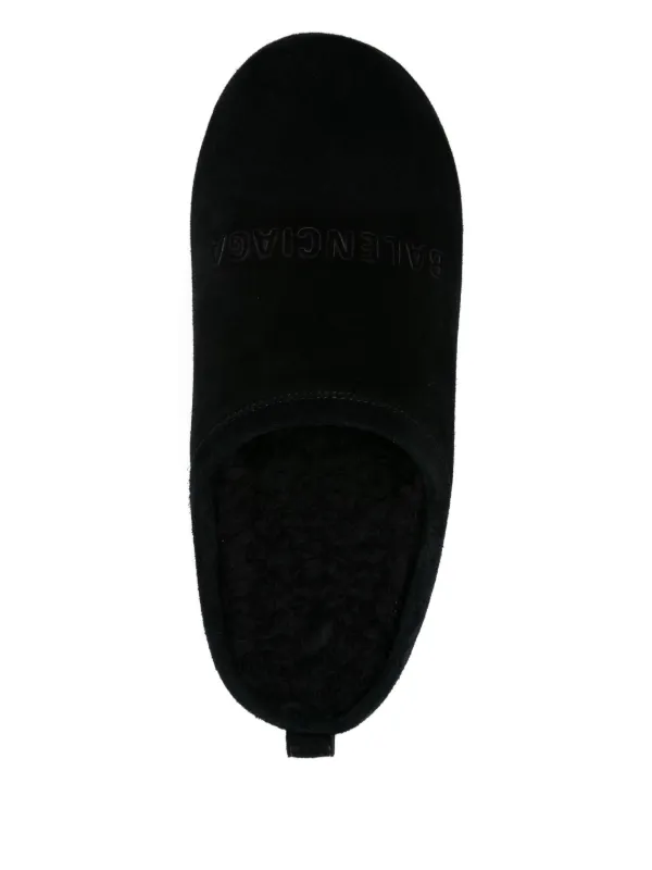 BALENCIAGA ブラック スエード ミュール Balenciaga 55mm Alaska Mules | Black | FARFETCH