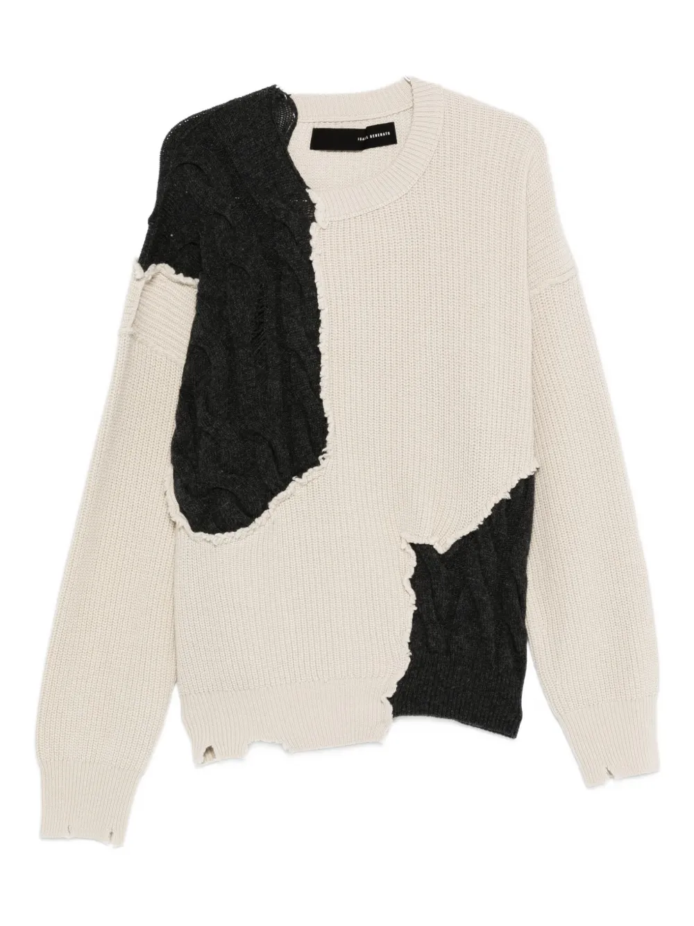 distressed wool sweater