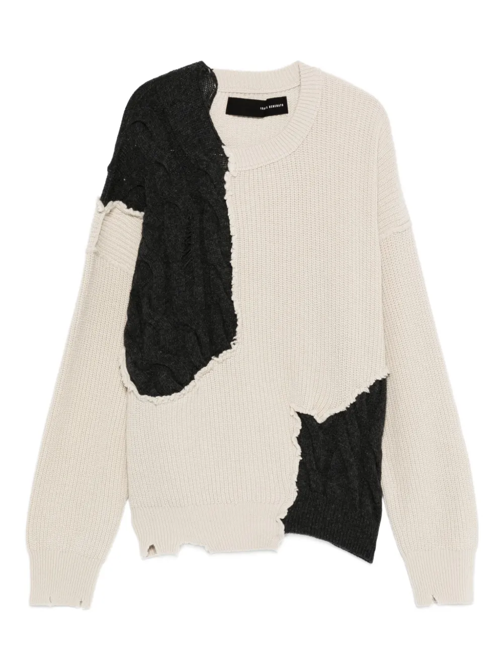 distressed wool sweater