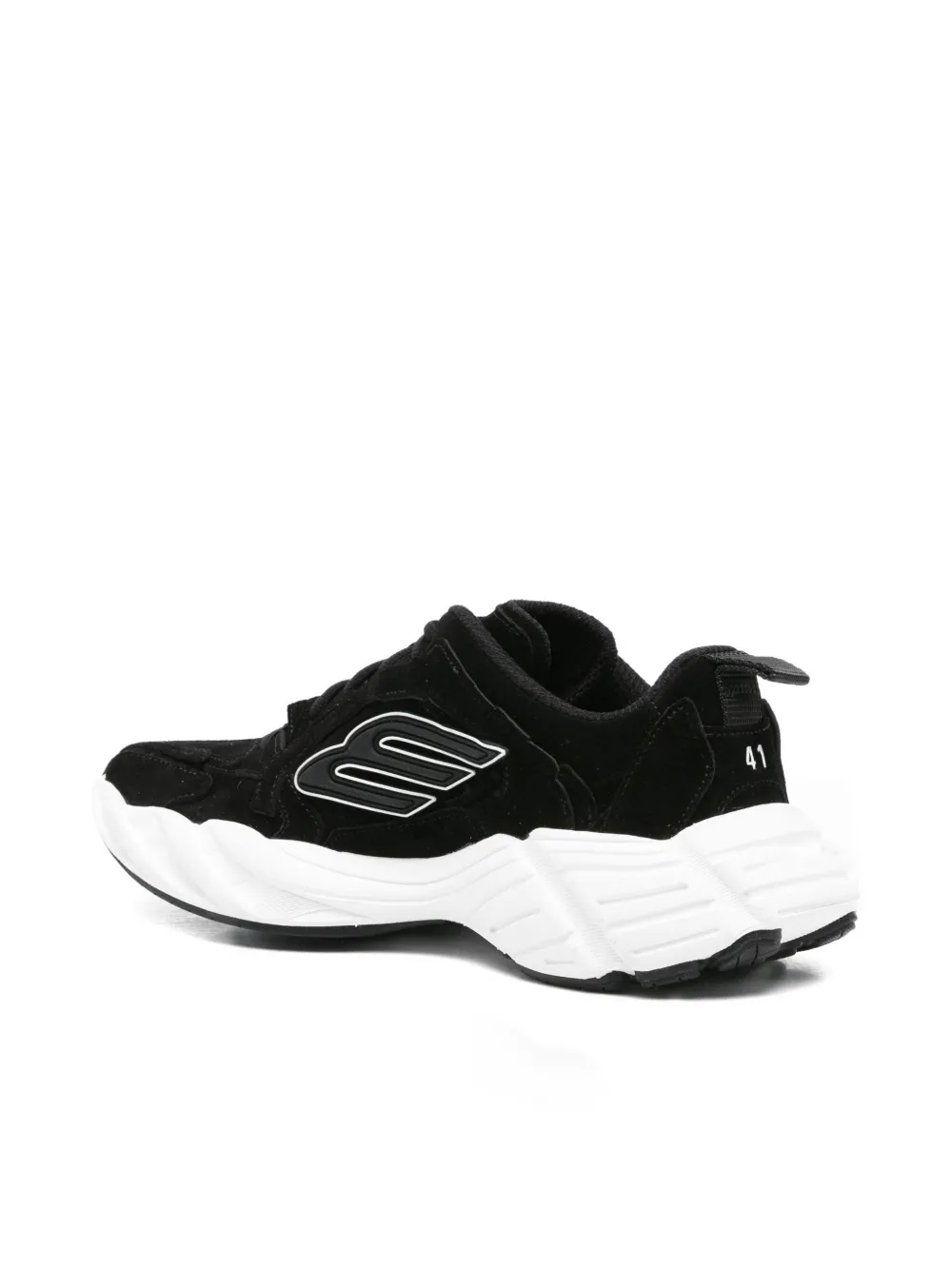 Balenciaga Monday suede-leather sneakers Black